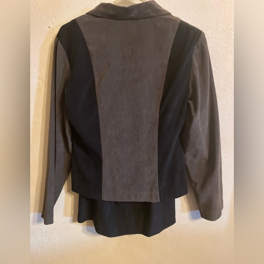 Faux Suede Skirt Suit Size10